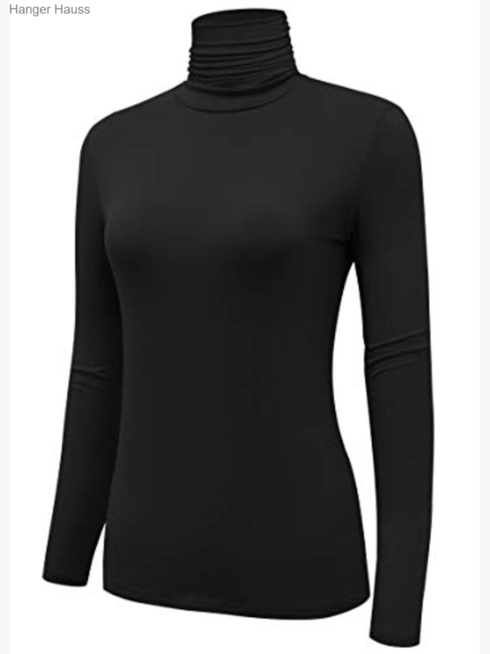 Long Sleeve Turtleneck Top Slim Fit Pullover Sweater Lightweight Stretchy - Picture 2 of 6